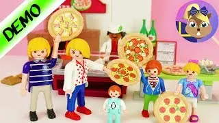 Playmobil Pizzeria: demo - familjen Smith testar nya pizzerian
