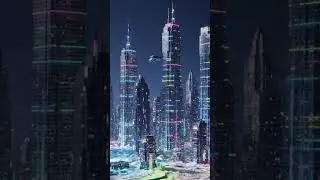 melting neon city #shorts  #viral  #fyp  #explore  #trending  #ytshorts