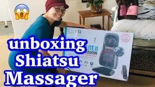 Shiatsu Elite II Massage Cushion with Soothing Heat unboxing