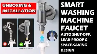 Smart Washing Machine Tap with Auto Shut Off Unboxing & Installation #faucetpay