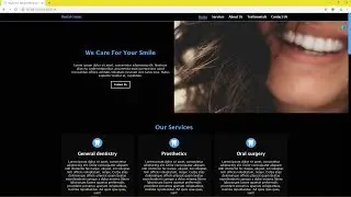Responsive Website - Dental Center - 2019 - Light/Dark Mode