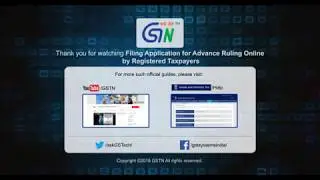 Official Guide on Filing of application by registered person - Advance Ruling
