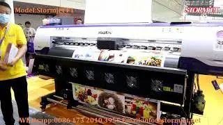 StormJet Large Format Banner Printer-F1 with 4 printhead