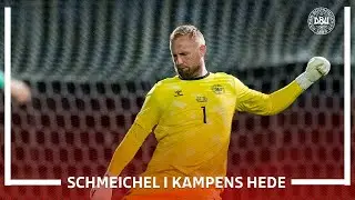 Hør alt, hvad Schmeichel siger under kampen mod Belarus! 🇩🇰