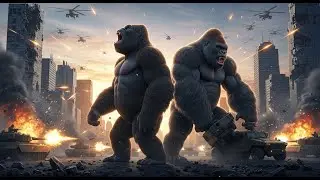 king kong and the gorilla fight the army epic city battle