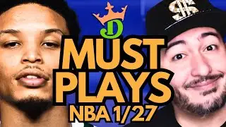 NBA DFS Tuesday 1/27 (DraftKings NBA MUST PLAYS) | NBA DFS Picks