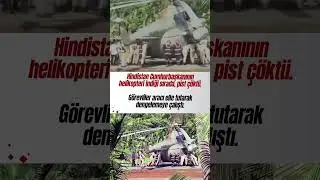 Hindistan Cumhurbaşkanının helikopteri indiği sırada pist &ccedil;&ouml;kt&uuml; #shorts #keşfet