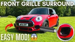 F56 JCW Front Grille Surrounds INSTALL!! (SO EASY!) 😱