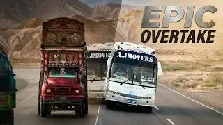 Bus Truck overtakes in Pakistan || Daewoo Bus || Hino Bus || Yutong Bus || King Long || Volvo Bus