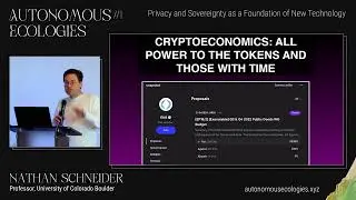 Nathan Schneider - Modular Politics [Autonomous Ecologies #1]