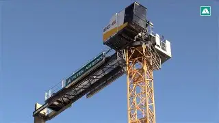 Kranaufbau Lerchenstra&szlig;e im Zeitraffer