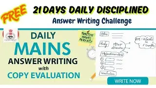 APSC Mains : 21 Days Daily Disciplined Answer Writing Challenge - Day 6