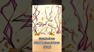 ✨ How to draw stickman with (electric sword ) ✨ #drawing #stickman #tutorial #fyp #howtodraw