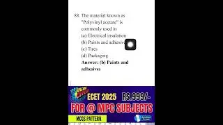 ECET 2025 Physics & Chemistry Guide | How to Get the Best Rank! 🚀 | Q-113 ,#ecet2025