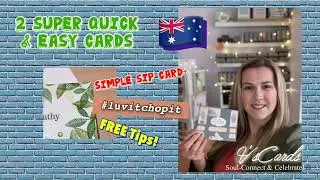 2 Easy Cards in minutes! SIP and DSP #VsCards #stampinupdemoaustralia
