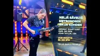 Guitar speed record on Record Factory Finland (2021) #guitarspeed #speedrecord #suomenenn&auml;tys