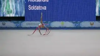 Александра Солдатова лента FIG RG World Cup  13&ndash;15 May 2016  Tashkent (UZB)