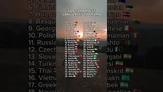 Top 50 hardest languages to learn #shortvideos #subscribe #hardest #languages #world
