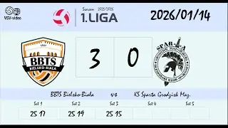 Volleyball POLAND 1st League 2026/01/14 Bielsko-Biała vs Grodzisk Maz.