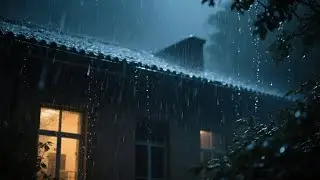 ⚡Powerful Thunderstorm Sounds for Sleep | Heavy Rain & Very Loud Thunder on a Tin Roof #rain #rain