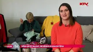 Nëna me dy vajzat,me qëndisje nga shtëpia 22 12 2020
