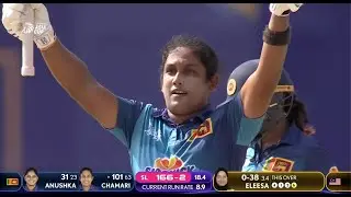 Chamari Athapaththu's Century in in Women's T20 Asia Cup