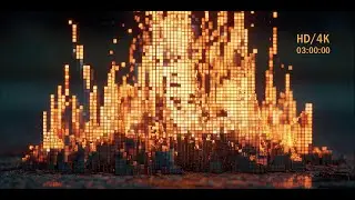 Modern Fireplace 4k: V2 - 3 Hours. Relaxation & Meditation. No Commercials.
