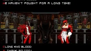 MUGEN KOF Super Clone Kyo Blood Vs. Clone Iori Blood