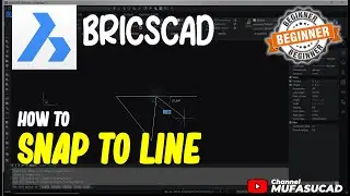 BricsCAD How To Snap To Line