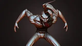 Stylized 3D Character Sculpting in ZBrush (Predator) - P2