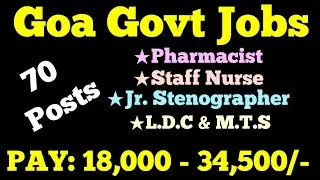 Labour & Employment Department Goa Job Notification | Goa Govt Jobs 2021