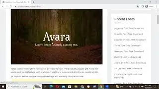 How to Download and install Avara Font Free Download in Adobe Photoshop