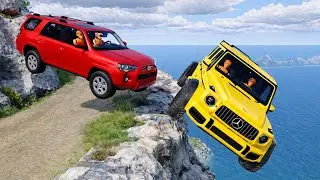 Cars Vs Cliff Roads #211 BeamNG.drive Challenge Ends In Total Destruction!