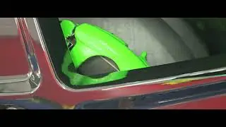 Vw Transporter T6.1 caliper painting.   Hulk smash