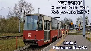 MZK Toruń - Linia 2,  Konstal 805Na #253