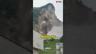 Hanging nets on mountains to prevent soil erosion #mechanical #technology #invention #explore