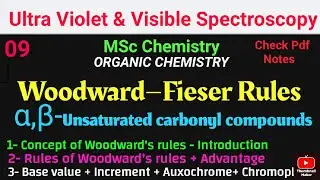 Woodward- Fieser Rule For α,β-Unsaturated carbonyl(λmax) compounds #mscchemistrynotes #spectroscopy