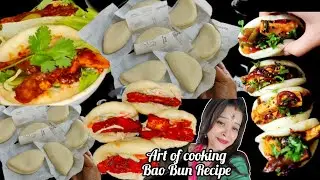 अब घर में बनाना हुआ बहुत आसान || BaoBun Recipe🤤Paneer Chilli Bao Bun Recipe Art Of Cooking ||Korean