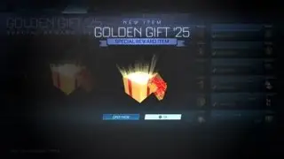 Rocket League Reward Item:  GOLDEN GIFT '25