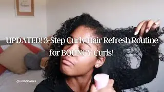 3-Step Curly Hair REFRESH for BOUNCY Curls! (2024) | Luana Banks