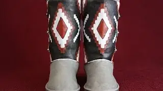 CNB: Native American Clothing - Navajo Boots with Concho Buttons
