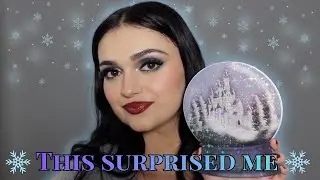 This Winter Blue Christmas Makeup Look Surprised Me ❄️ | Gourmande Girls Mostly Merry Palette