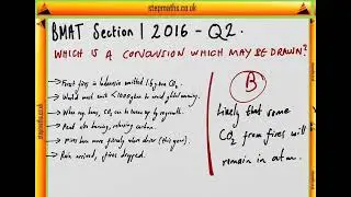 BMAT 2016 Section 1 - Q02 - Forest fires - Worked Solution