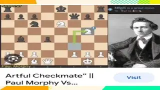 Paul Morphy vs Schrufer (1859) Smother Nature