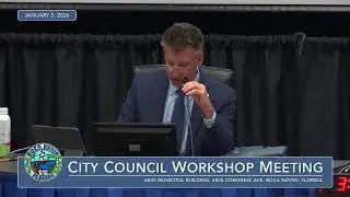 City Of Boca Raton - CRA & City Council Workshop Meetings 01.05.2026