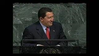 Presidente Hugo Chávez en la Asamblea General de la ONU, 10 de noviembre de 2001