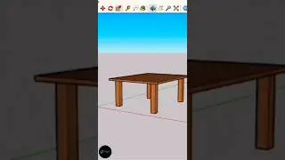 How to draw a simple table in sketchup... #3d #sketchup #design #beginners #3danimation #3dmodeling