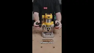 How to change between the plunge base and fixed base (DewWalt DCW604NT)