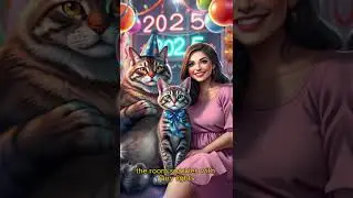 KITTENS Celebrate New Year 2025 CUTEST Way! #cat #cute #kitten #funny #catlover #newyaer  #2025