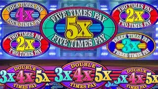 Double 3X4X5X Times Pay Classic Old School 3 Reel Casino Slot